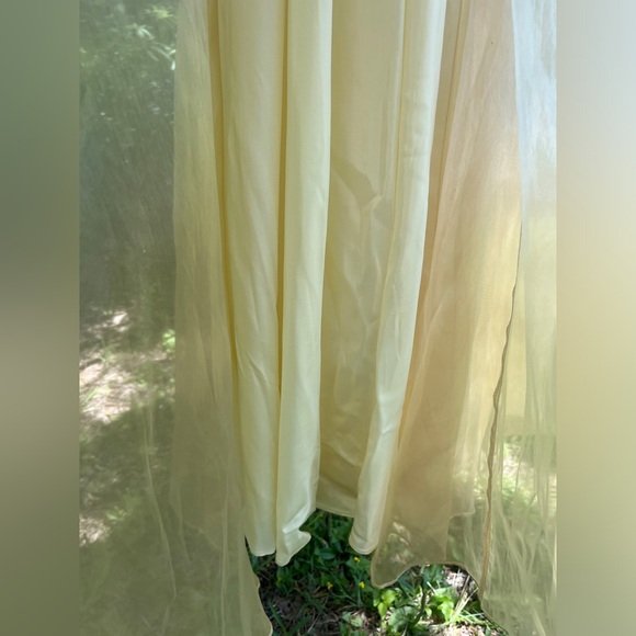 90s golden gown/prom dress size 4 - Picture 10 of 16